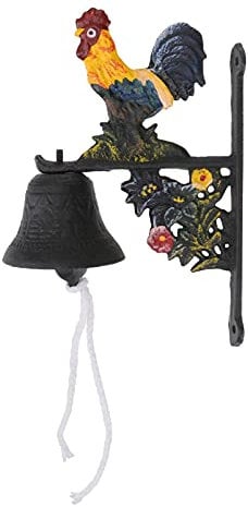 YARNOW In Ghisa Campanello Per Porta Campanello Per Cena Campanello Per Cancello Esterno Ghisa (Colori Assortiti)
