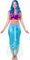 Funidelia | Queue de sirène pour femme Mythologie - Déguisement pour Adultes et accessoires pour Halloween, carnaval et fêtes. - Taille S - Bleu