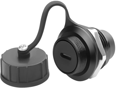 QIANRENON USB 3.0 auf USB C Gewinde Feste Montage Wasserdicht Adapter 5Gbps USB 3.0 Buchse auf USB Typ C Buchse Schottmontage Anschluss 5V/1,5A, für Außeneinsatz Datenübertragung Aufladen