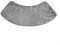 Tapis de douche incurvé, antidérapant, lavable et absorbant l'eau, pour salles de bains d'angle, gris, bleu, beige (gris clair)