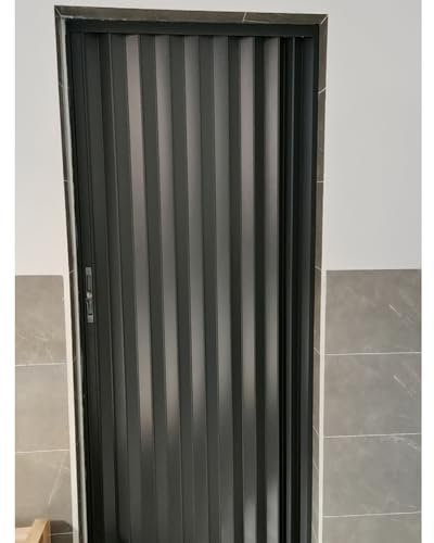 Schiebetür Falttür Falttüren zur Geräuschreduzierung im Innenbereich, 32 x 70, 24 x 75, 28 x 75, 48 x 75 und 30 x 80 Zoll, isolierte Falttür aus Aluminiumlegierung, Schiebetüren für Raumteiler(H-80in/