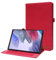 DayQiQiPu Custodia per Oppo Pad Air 10,36 Pollici Modello: OPD2102/ X21N2 Flip Caso con Supporto e Slot per Schede, Auto Sveglia/Sonno, Regolazione Multi-Angolo Antiurto - Denim Rosso