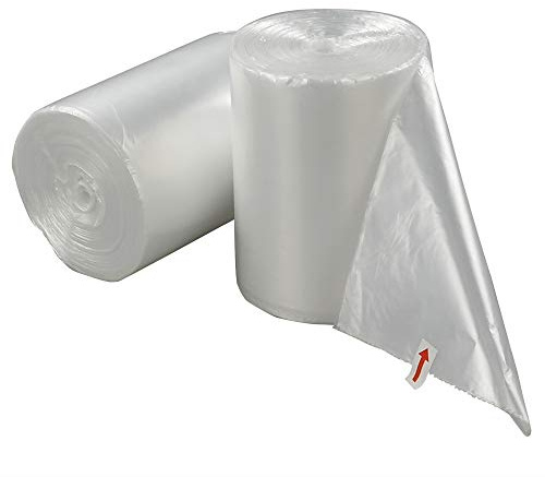 Yuright Sacs poubelle transparents, 2 rouleaux/200 pièces (30 L)