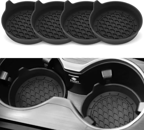 Car Cup Holder Coaster for Mercedes Benz Sprinter Panel Van Compact (W907/W910) 2018-, Non-Slip Waterproof Sift-Proof Spill Holder Recessed Vehicle Cup Mats Embedded in Coaster
