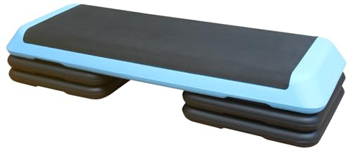 Aerobic Stepper 3-fach Höhenverstellbar Steppbrett 10/15/20 cm, Stepbench für zuhause bis 200 kg, Rutschfest Trainingsgerät