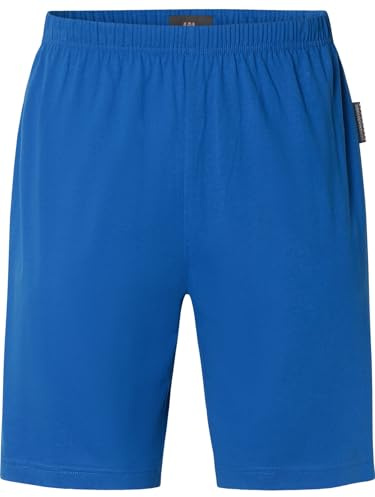 Jan Vanderstorm Herren Kurze Schlafhose Malvik Pyjama Shorty | Gummizug | reine Baumwolle | große Größen L-7XL Royalblau, 68/70