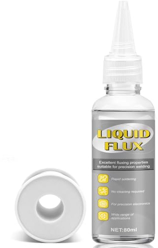 Allisway Flussmittel, 80ml Soldering Flux, Flussmittel Löten, Eignet Sich zum Löten von Elektronischen Bauteilen und Kann auf Edelstahl, Leiterplatten, Präzisionsbauteilen usw, Verwendet Werden