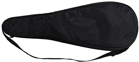 Verstellbarer Schultergurt, Squashschläger-Abdeckung, Tasche mit 5 Mm Dicker, Stoßfester Baumwoll-Schlägertasche, 71 cm X 25 cm X 2, für Unisex, 1680D Oxford-Stoff (Black)