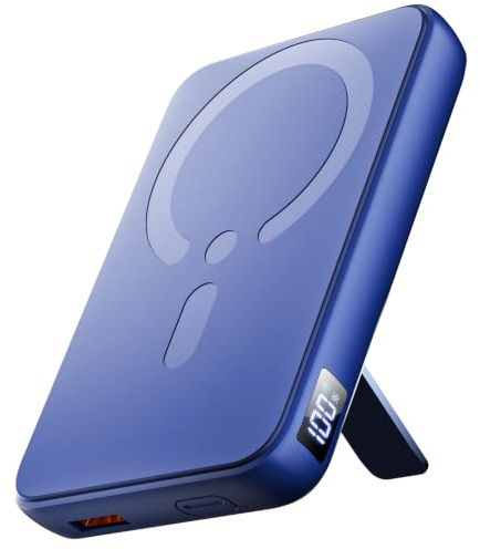 Powerbank für Magsafe, 12000mAh Power Bank mit LED-Anzeige, Typ-C Eingang & Ausgang, Magnetische Power Bank mit 22.5W PD USB-A Ausgabe, Externe Handyakkus für iPhone 17/16/15/14/13/12/Pro/Pro Max