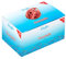 Läufer 51641 Rondella Gummibänder 150 x 4 mm, Durchmesser 100 mm, 4 mm breite Gummiringe, 1 kg Schachtel, rot