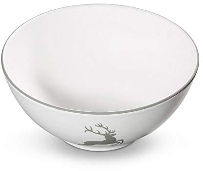 GMUNDNER KERAMIK Schüssel Durchmesser : 23 cm grauer Hirsch Geschirr, handgemacht in Österreich