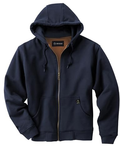 DRI Duck Crossfire Men's Fleece Hoodie Zip-Up, 7033, X-Large, Navy