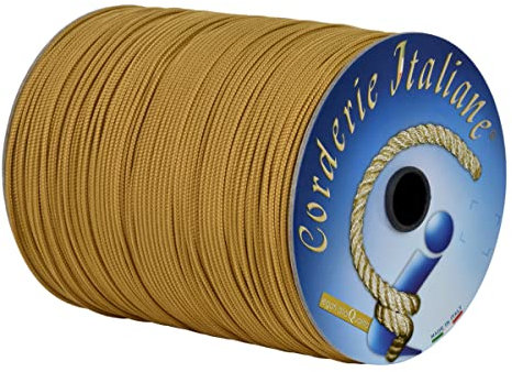 Corderie Italiane 003002376 Cordino per tende veneziane, 3 mm, 500 Metri, Nocciola
