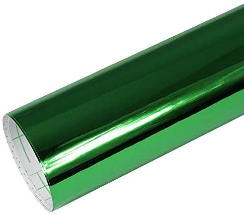 TipTopCarbon 16,45€/m² Chrom Autofolie Grün 30m x 1,52m Auto Folie mit Luftkanälen 3D Flex