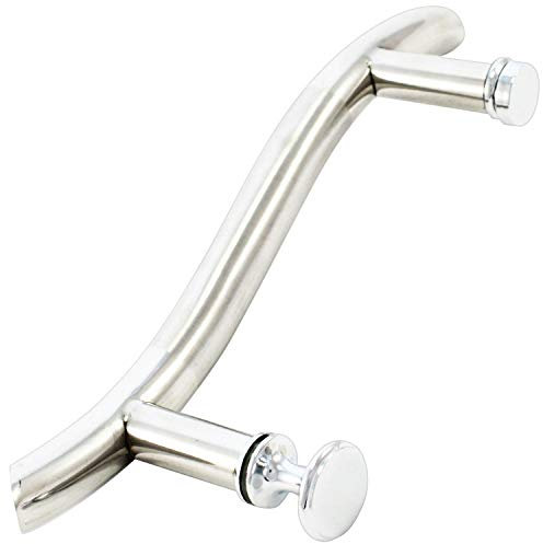 Di Vapor (R) 145mm Wavy Shower Door Handle | 14.5cm Hole to Hole