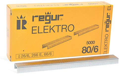 REGUR 80/6mm Heftklammern zum Heften von Booklets, Broschüren und Katalogen für REGUR Ring King Heftgerät