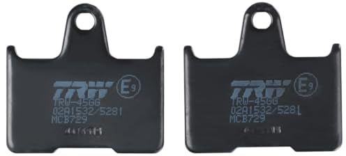 TRW MCB729 Brake Pad Set Disc Brake Organic Allround Compatible for Suzuki GSX-R (124CC - 750CC) - Rear Axle and Other Vehicles