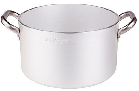 Pentole Agnelli ALMR110440 Cacerola cilíndrica Alta Radiante, Aluminio Profesional 5 mm, 40 cm