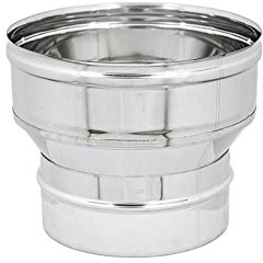 UTILFER Riduzione per Canna Fumaria in Acciaio Inox AISI 304 6/10 Diametro 140F-80M