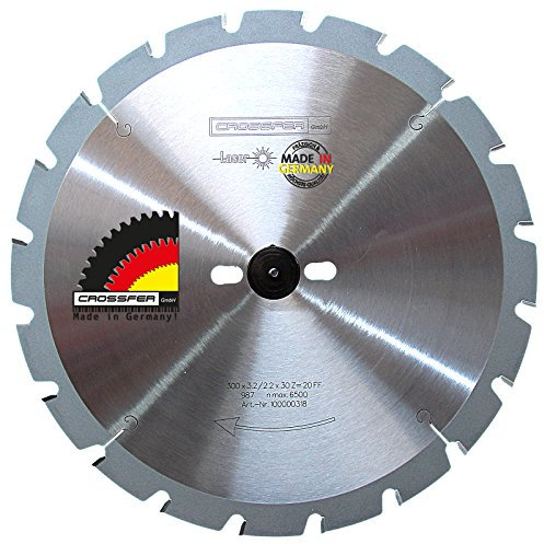 NAGELFEST Hartmetall Kreissägeblatt | Ø160 bis Ø700 mm | HM Kreissägeblatt Nagelfest für Holz | Sägen mit Wippsäge, Tischkreissäge, Kreissäge, Kappsäge | CROSSFER® (Ø300 x 30 (Z20))