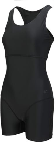Slazenger Womens Boyleg Swimsuit Black M
