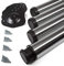 4er Set SO-TECH® Tischbeine Model G Ø 60 mm Chrom poliert Höhe 710 mm