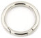 2 x Karabinerring mit Federöffnung, O-Ring, rund, Schnappverschluss, Schlüsselanhänger, silber, 20 mm
