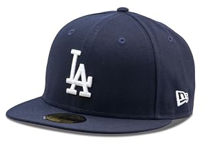 New Era 59Fifty MLB Basic Los Angeles Dodgers Gray/Black Fitted Headwear Cap