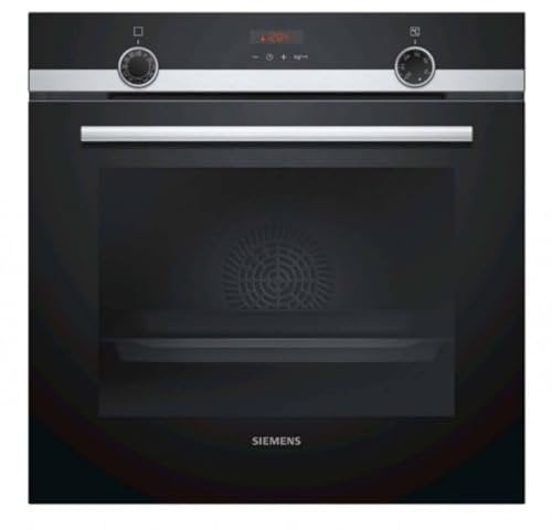 Siemens HB574AER0 iQ300 - Horno multifunción Pirólisis, 60 cm, 3600 W, 10 programas automáticos, Bloqueo de seguridad, Color negro y acero inoxidable