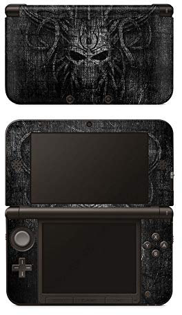 Skins4u Aufkleber Design Schutzfolie Vinyl Skin kompatibel mit Nintendo New 3DS XL Black Woodgrain