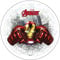 Modecor - Topper commestibile per torta, Avengers Iron Man, 20 cm, prodotto con licenza ufficiale -
