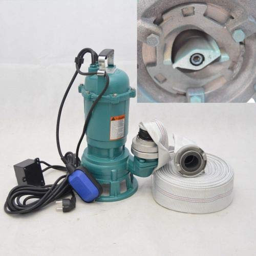 Fäkalienpumpe CTR1100 Tauchpumpe Schmutzwasserpumpe 1100W - 21000l/h m. Schneidmesser + 20m C-Schlau