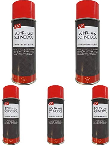 Bohr und Schneidöl 5 x 400ml Spray Bohröl Schmiermittel Kühlmittel