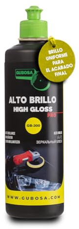 Pulimento coche alto brillo quita arañazos coche y microarañazos polish profesional + pads premium 80mm kit limpieza coche detailing efecto espejo restaurador pintura 500 ml | GUBOSA