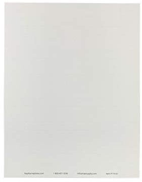 Namensschild-Einlagen, perforiert, 20 Stück 6 x 1