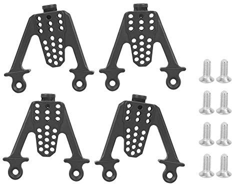 VGEBY RC Car Shock Tower, Metallverstellbare Shock Dämpfer-Türme Montieren Sie das Mehrlochzubehör für SCX10 1/10 RC Car(Schwarz)