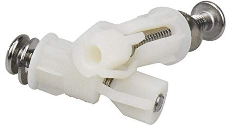 2pcs Vite del Coperchio del Water Vite di Espansione per WC Vite Fissaggio Sedile WC Parti di Ricambio per Coperchio WC Realizzato in Acciaio Inossidabile e Plastica