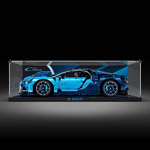YDDY Schaukasten für Lego Technik Bugatti Chiron 42083 Acryl Vitrine Lego Technik (Nicht Enthalten Lego Modell)