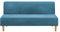 Mingfuxin Armlose Schlafsofabezüge, Stretch-Samt Futon Couchbezug Dicke weiche gemütliche Sofa Schonbezug Möbelschutz für 2-3-Sitzer armloses Klappsofa