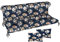 Ferocity Coussin imperméable pour balancelle de Jardin, Matelas 150x50x50 pour Meubles en Palette, Grand Confort Coussins avec Dossier, Meubles de Jardin, Roses [133]