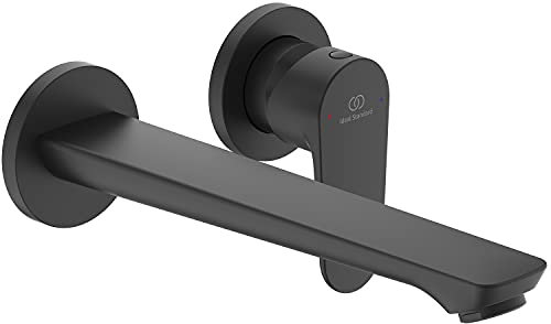 Ideal Standard - Cerafine O Miscelatore Monocomando per Lavabo da Parete, Nero Seta