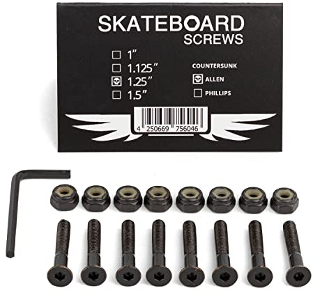 Skateboard Hardware Schrauben Montage Satz 1.25 Zoll - Longboard Hardware Set 1.25 Inch