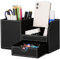 GORESE Pen Holder Desk - Office Pencil Holder Organiser Desktop Desk Accessories Office Supplies Organization Decor (Black 2)