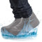 GOODS+GADGETS Silikon Überziehschuhe Überschuhe wasserdichte Schuh-Überzieher Regen-Schuhe rutschfeste Schuhschoner Galoschen, wiederverwendbar (M (34-39), Grau)