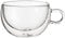 Judge Duo Form Set of 2 Latte Glass Coffee Cups with Handle, Hollow Vacuum Sealed, Heat Resistant, 325ml Latte Cup
