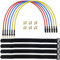 EMSea 6 x ESC-Verlängerungskabel, elektronisches ESC-Motorkabel mit 6 Paaren 3,5 mm Bananenstecker und 4 Kabelbindern, RC Auto Boot Teile 16 AWG 30 cm