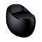 EGO INTERIORS Premium Line | Einteilige Stand-WC mit eingebautem Spülkasten | Komplett-Set | kompakt | randlos | Sitz mit SoftClose Absenkautomatik | Quick Release Scharnieren | schwarze Keramik