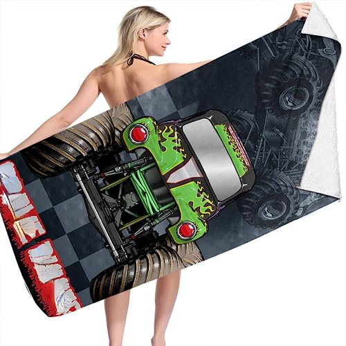 IMFLY Moter Jam Strandtuch Für Kinder,Strandtuch Mit Namen,Microfaser Handtücher,Badetuch Groß, Reisehandtuch | Reise, Strand, Saun (A,100x200cm)