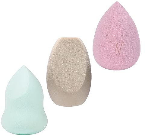 Nanshy Beauty Blenders for full cover foundation & concealer, 3 Pack