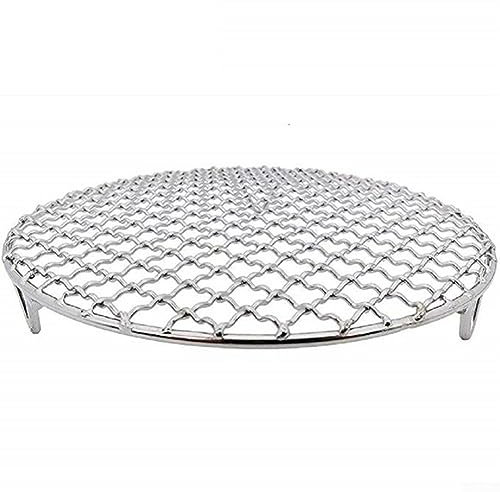 URPIZY Grille de refroidissement ronde en acier inoxydable épais pour refroidissement/cuisson à la vapeur, passe au four et au lave-vaisselle 29,5 cm x 29,5 cm